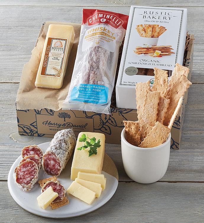 Whiskey-Infused Salami and Cheese Pairing 